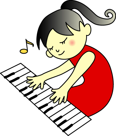 子供ピアノイラスト